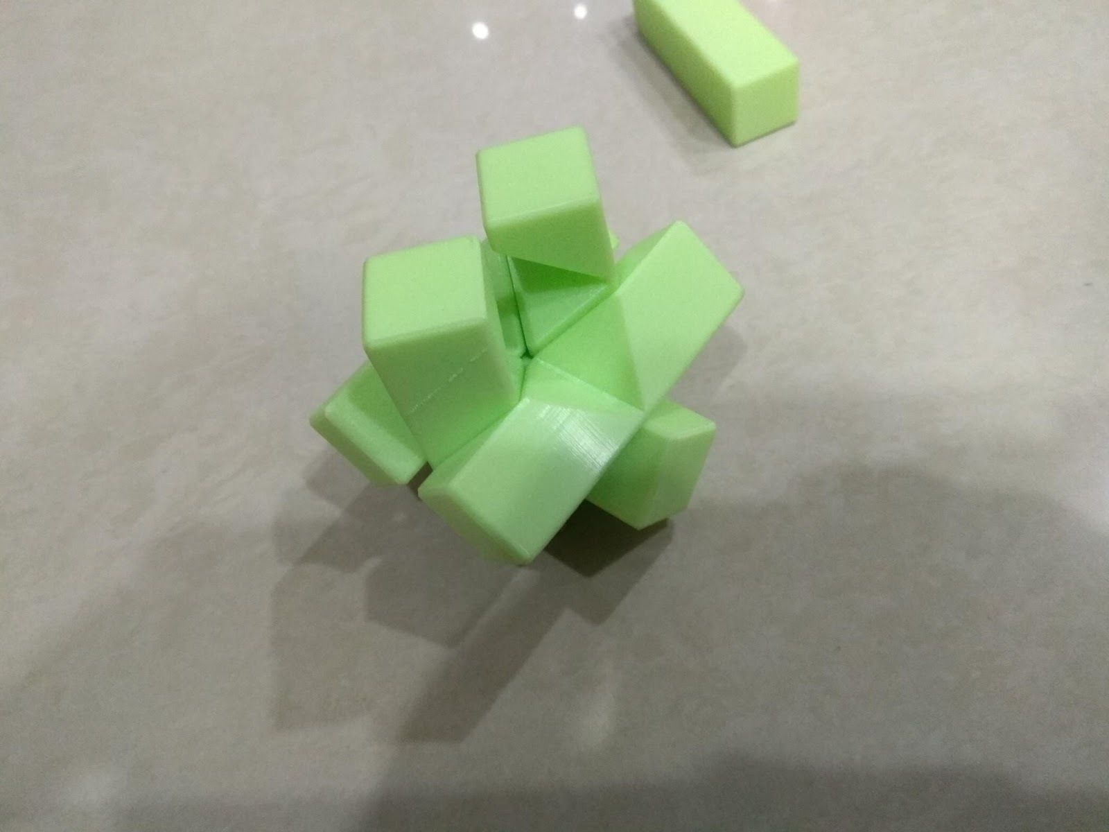 Burr puzzle 3D print model_7