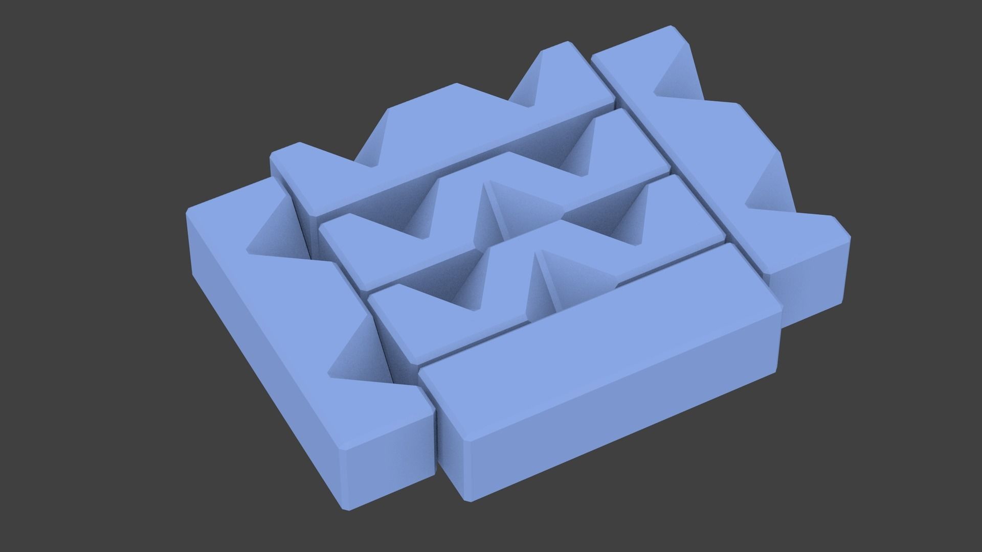 Burr puzzle 3D print model_1