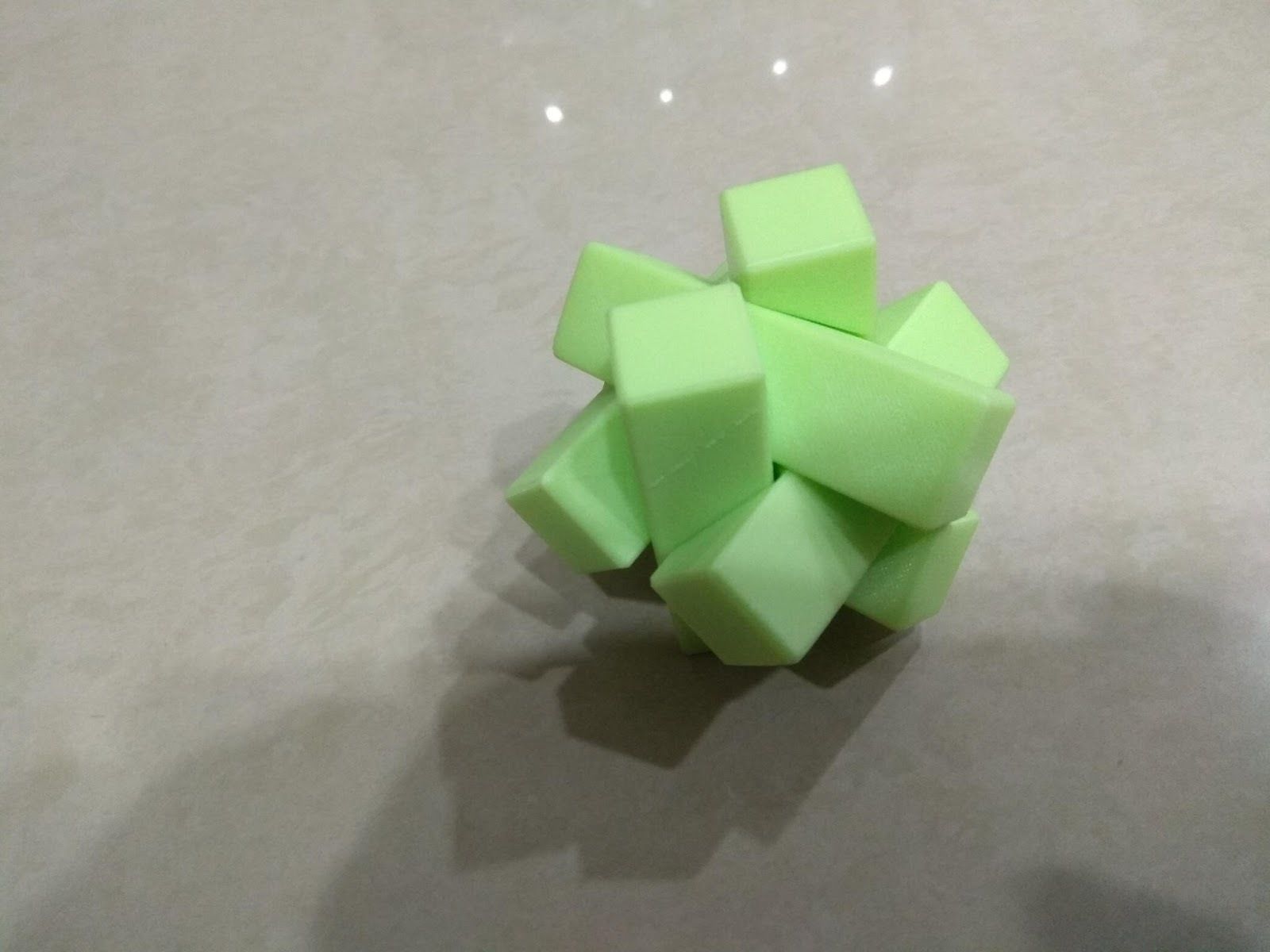 Burr puzzle 3D print model_8