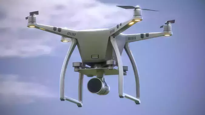 Drone Low-poly 3D model