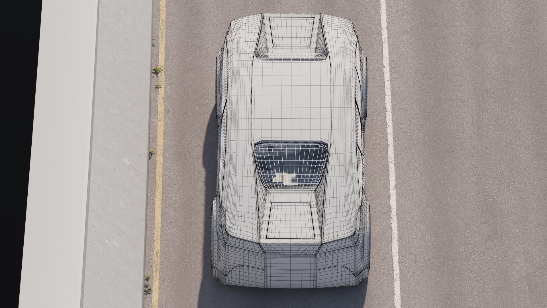 Self-driving concept car with interior and rigged 3D model_16