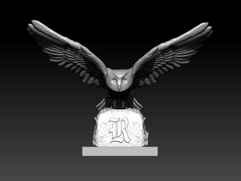 NCAA - RICE OWLS FOOTBALL MASCOT STATUE - 3D PRINT 3D print model_1