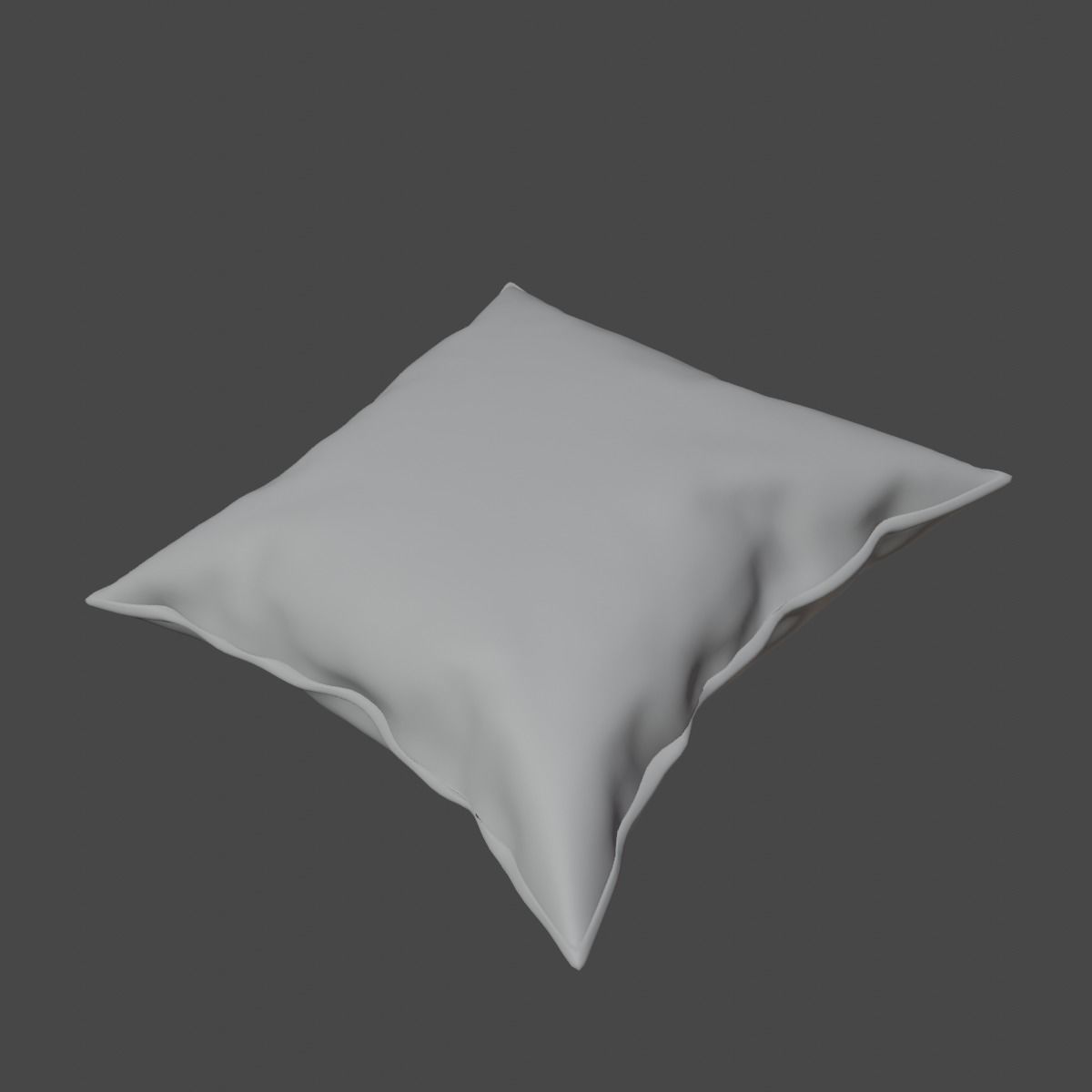 Fabric Pillow Low-poly 3D model_12