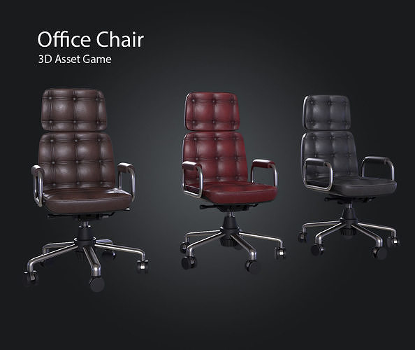Office Chair Low-poly 3D model