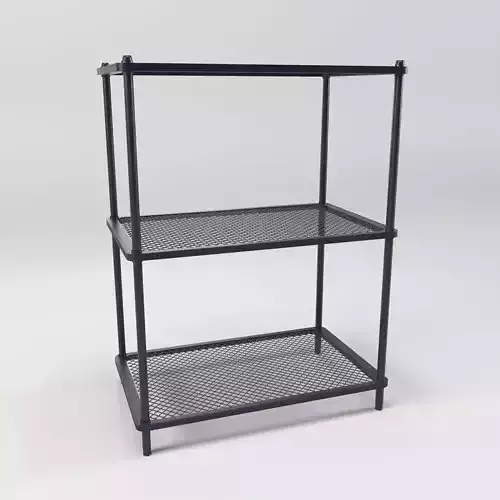 Steel storage kitchen island shelf rack