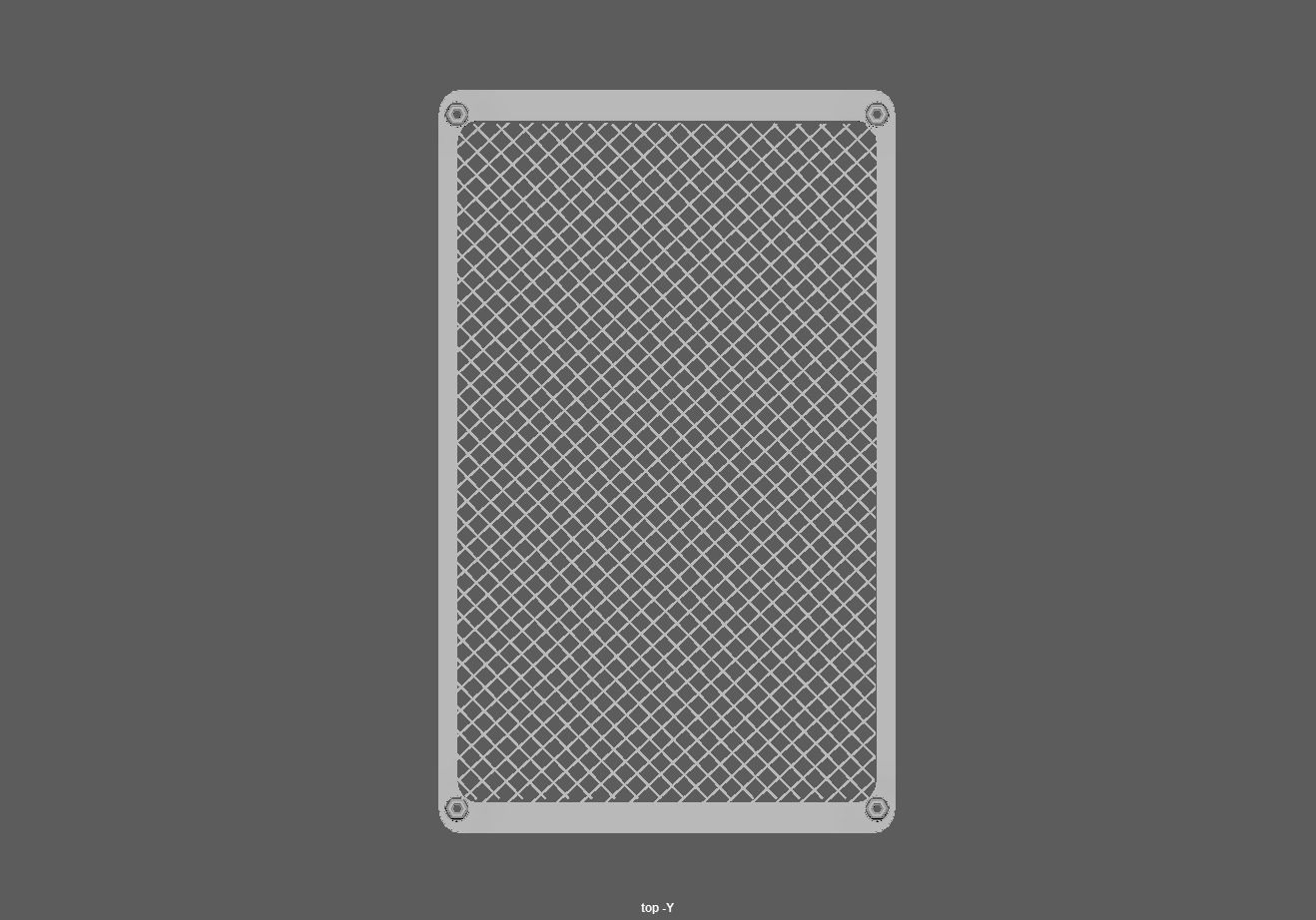 Steel storage kitchen island shelf rack Low-poly 3D model_13