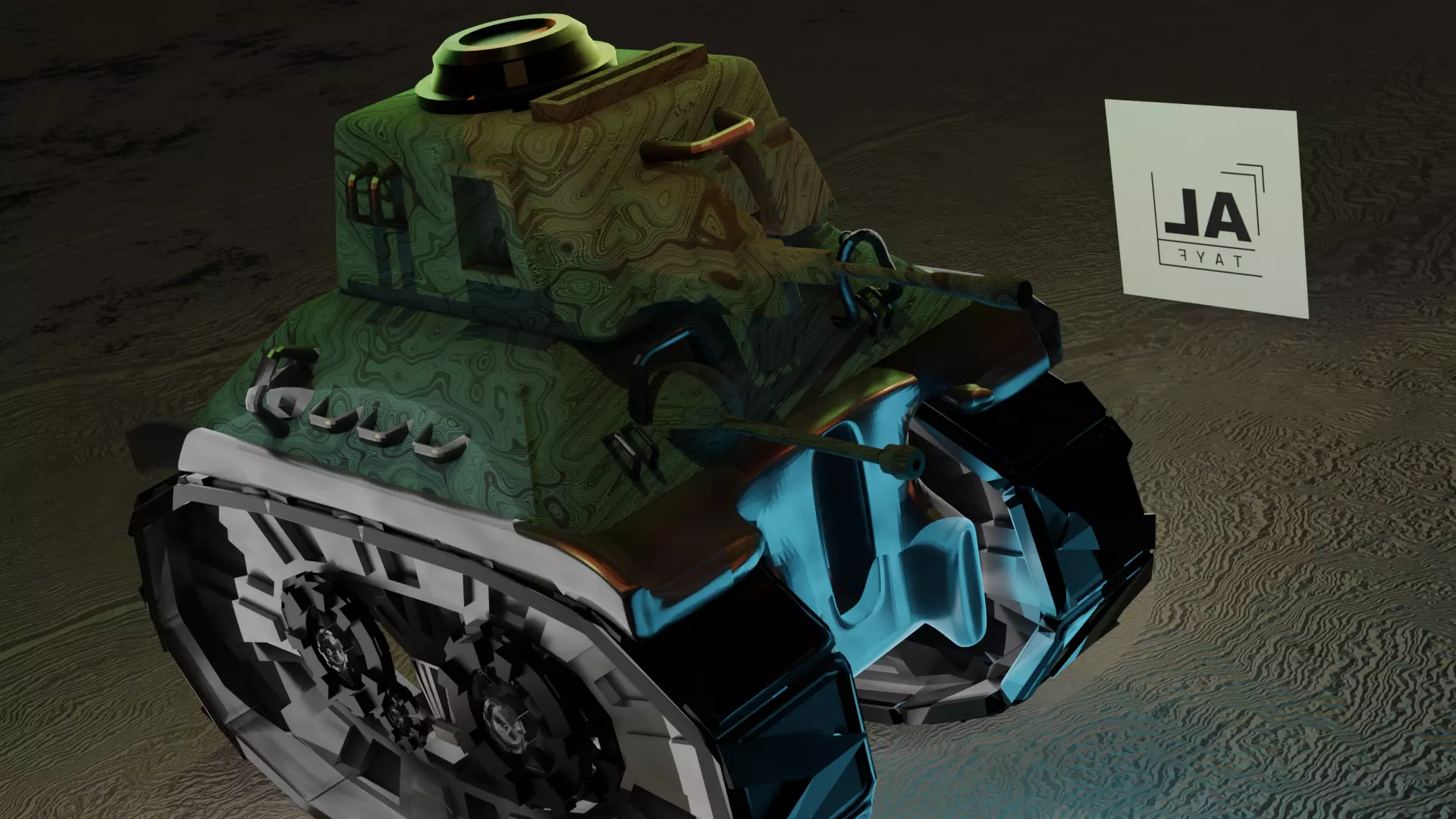 Stylized Toon Tank Stylized 3D model