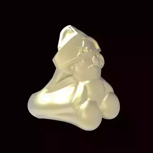pirate bear ring  3D print model