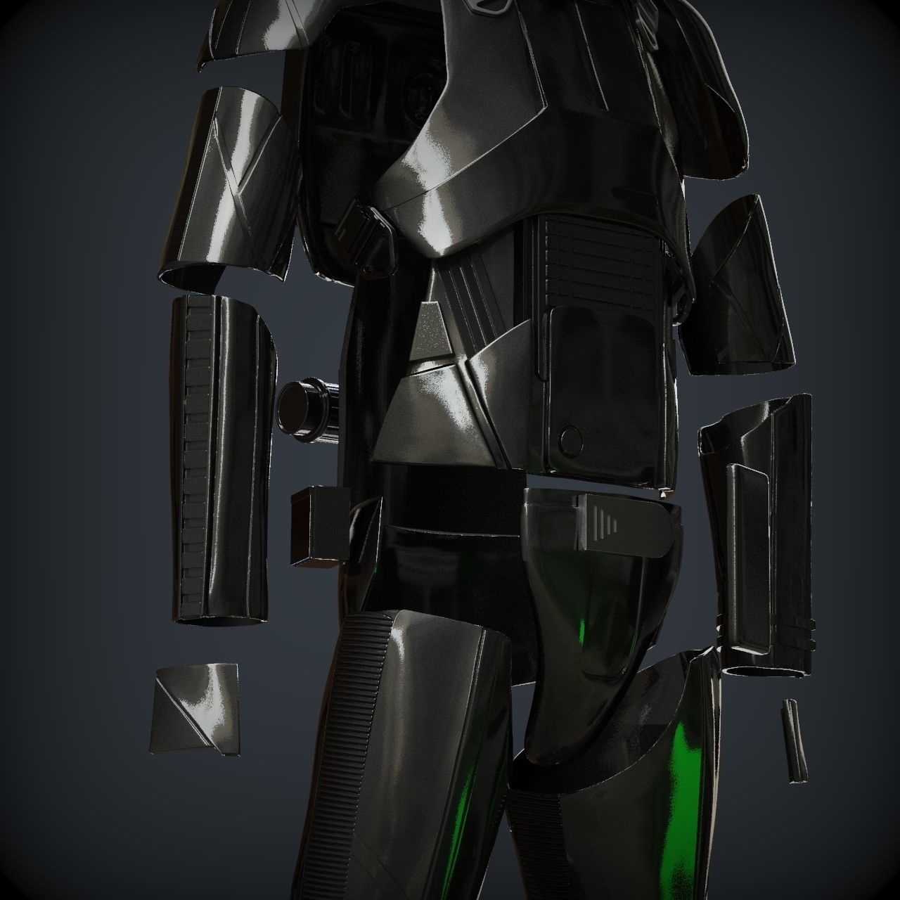 DEATH TROOPER ARMOR specialist armor included add e-11d rifle 3D print model_8