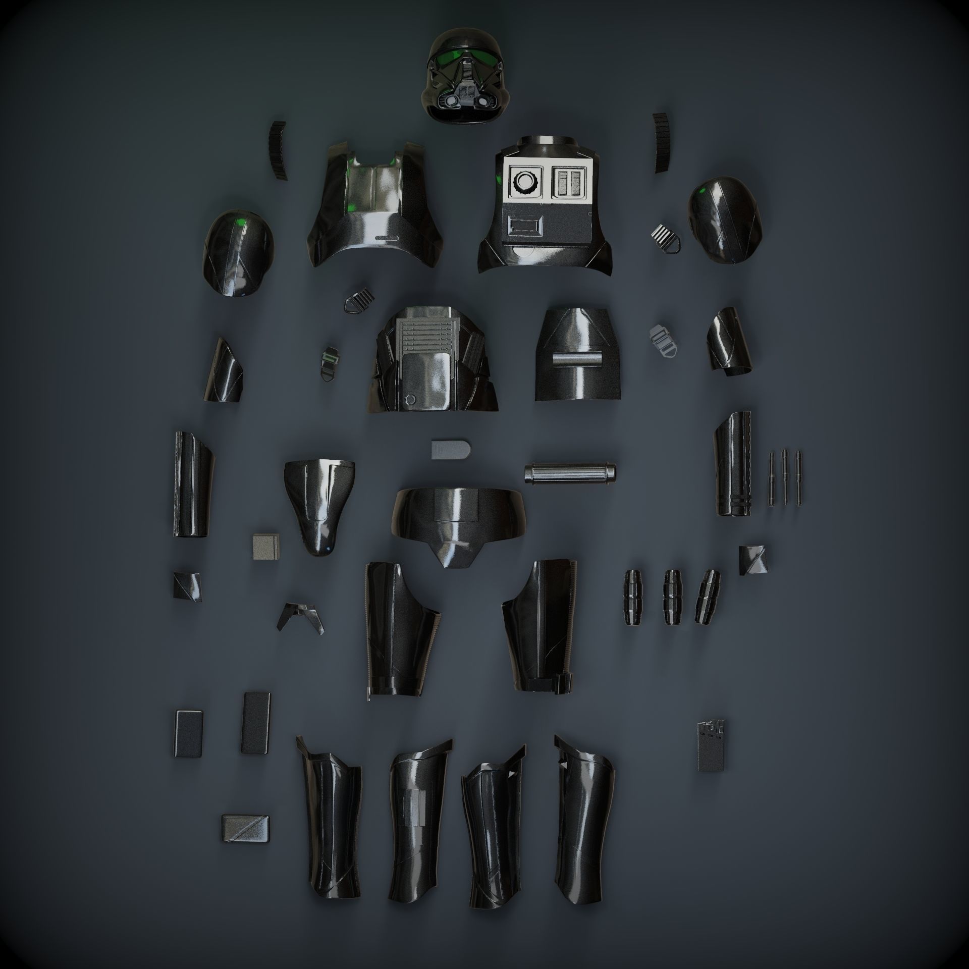 DEATH TROOPER ARMOR specialist armor included add e-11d rifle 3D print model_1