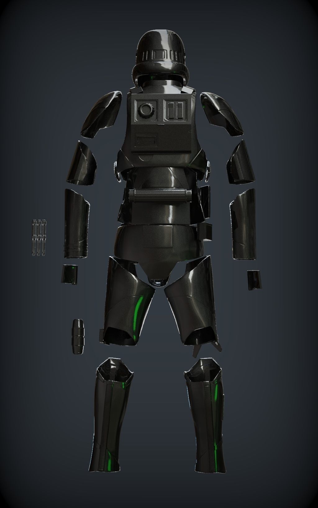 DEATH TROOPER ARMOR specialist armor included add e-11d rifle 3D print model_4