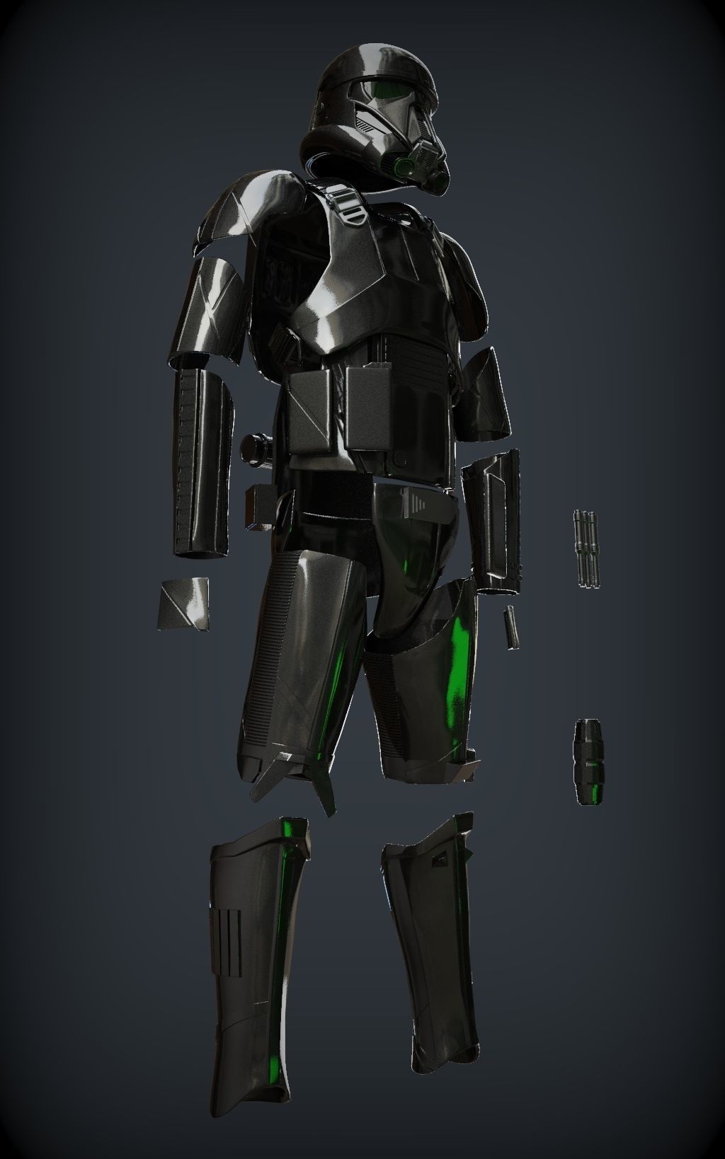 DEATH TROOPER ARMOR specialist armor included add e-11d rifle 3D print model_11