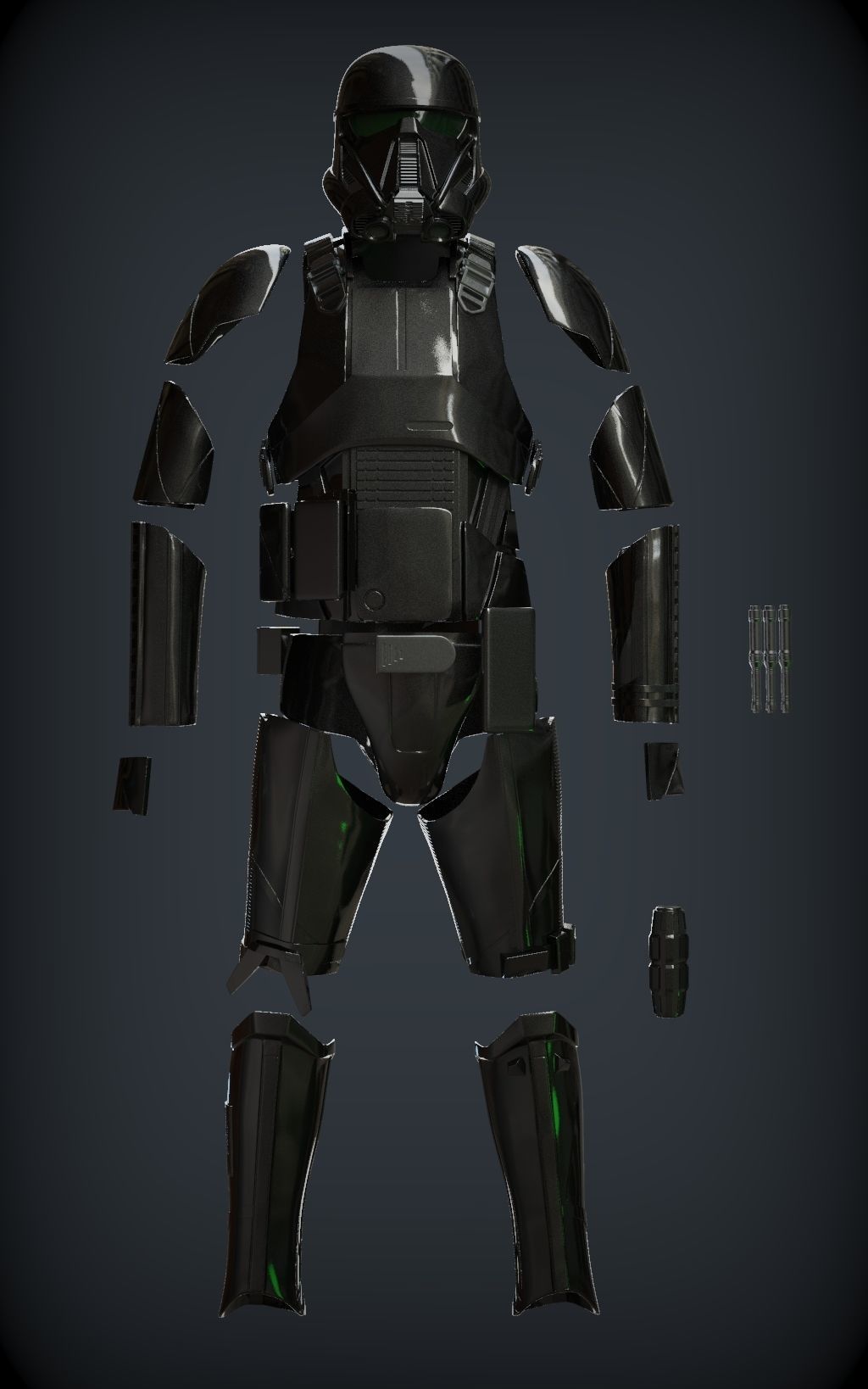 DEATH TROOPER ARMOR specialist armor included add e-11d rifle 3D print model_2