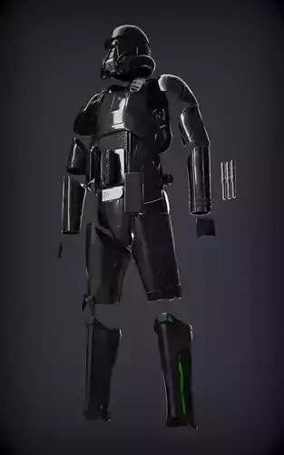 DEATH TROOPER ARMOR specialist armor included add e-11d rifle 3D print model