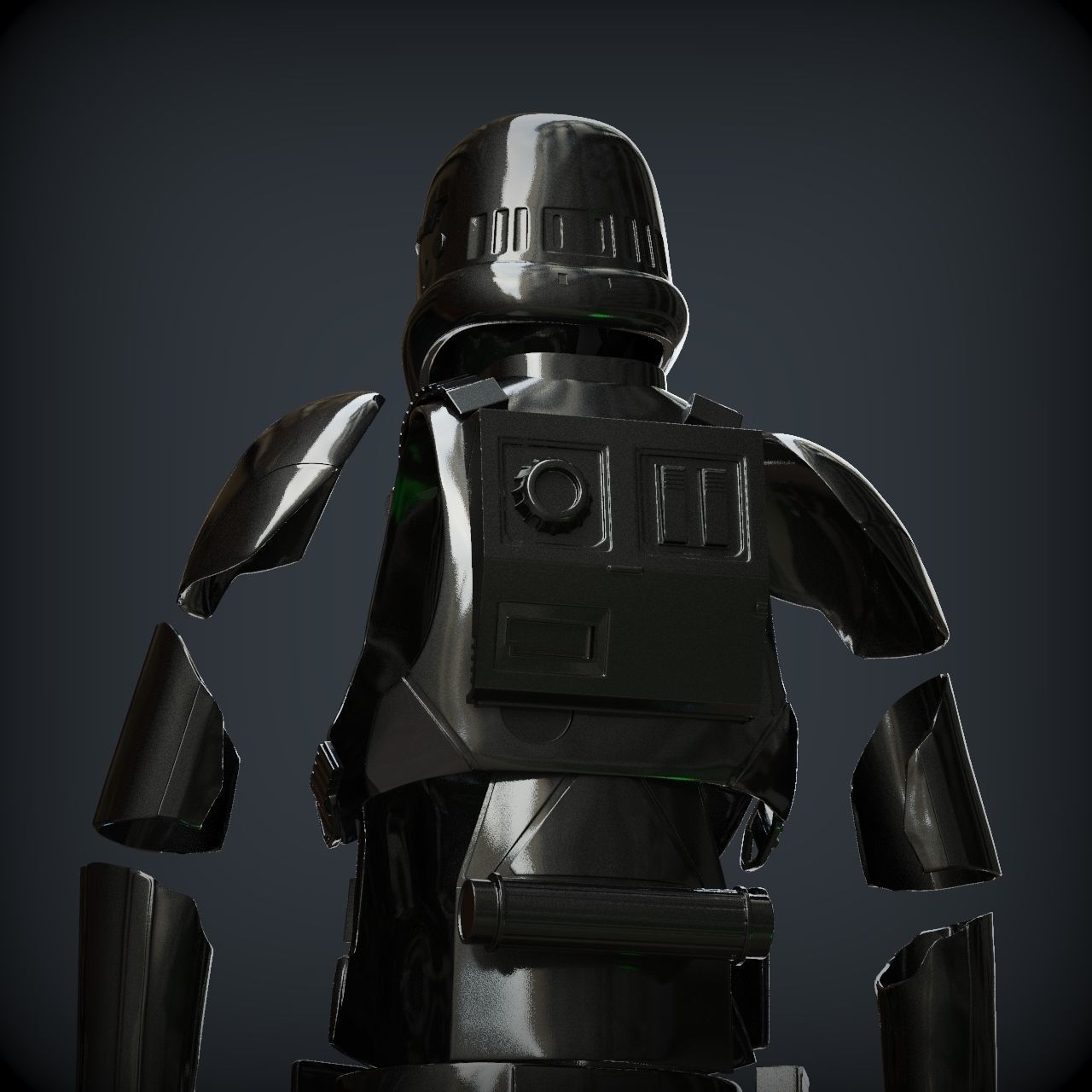 DEATH TROOPER ARMOR specialist armor included add e-11d rifle 3D print model_10