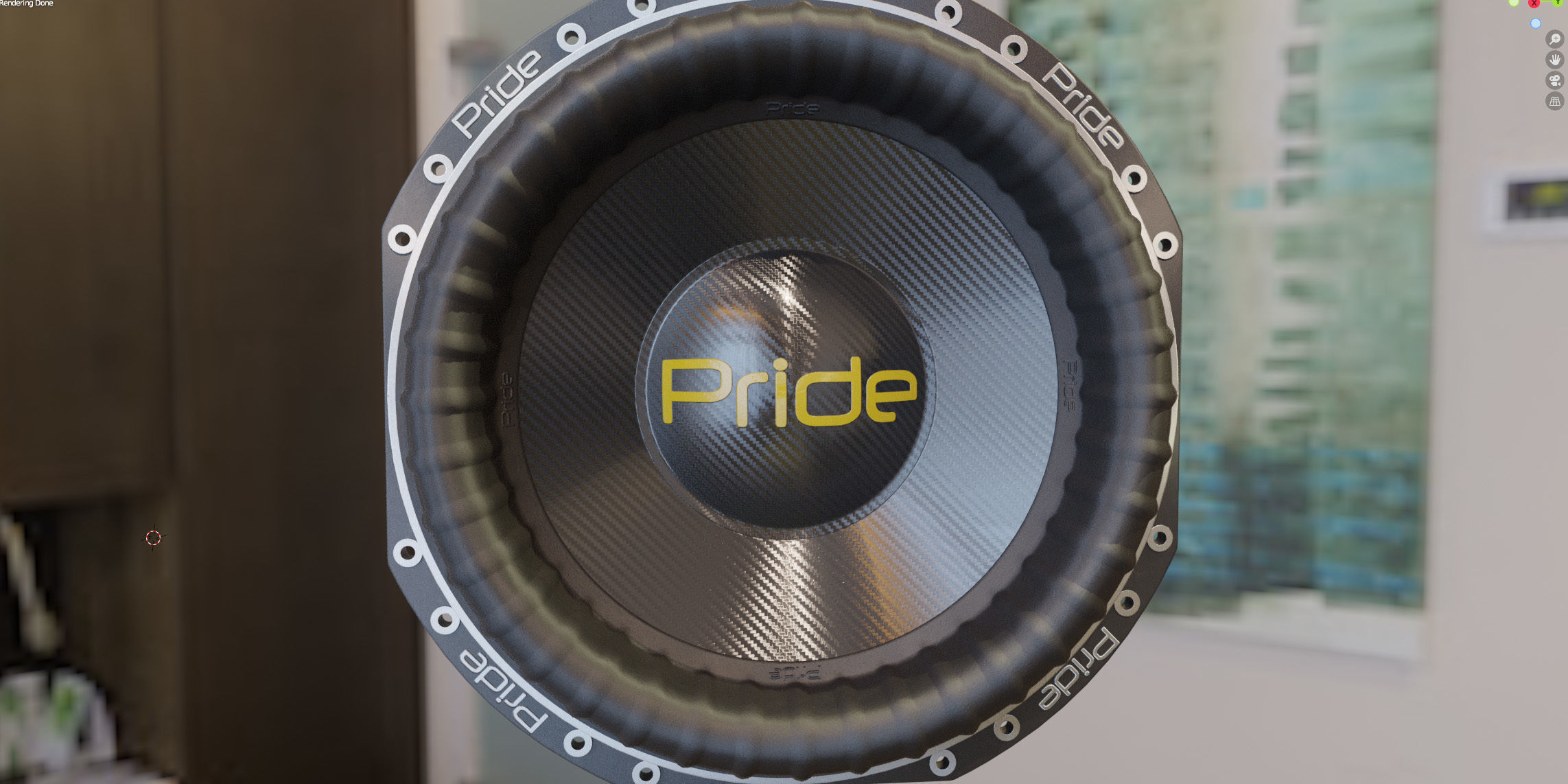Powerful subwoofer Pride S5 15 3D model_11