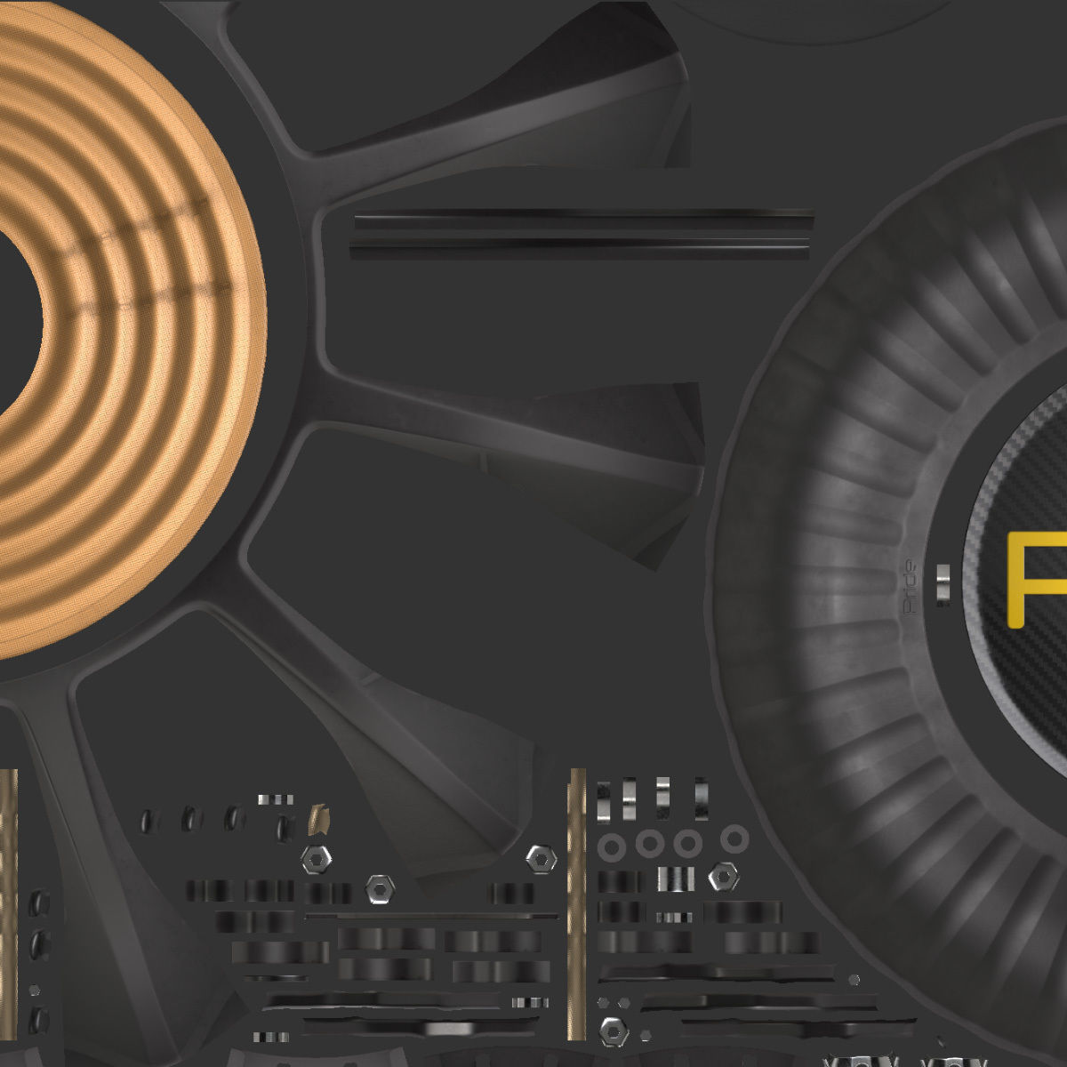 Powerful subwoofer Pride S5 15 3D model_20