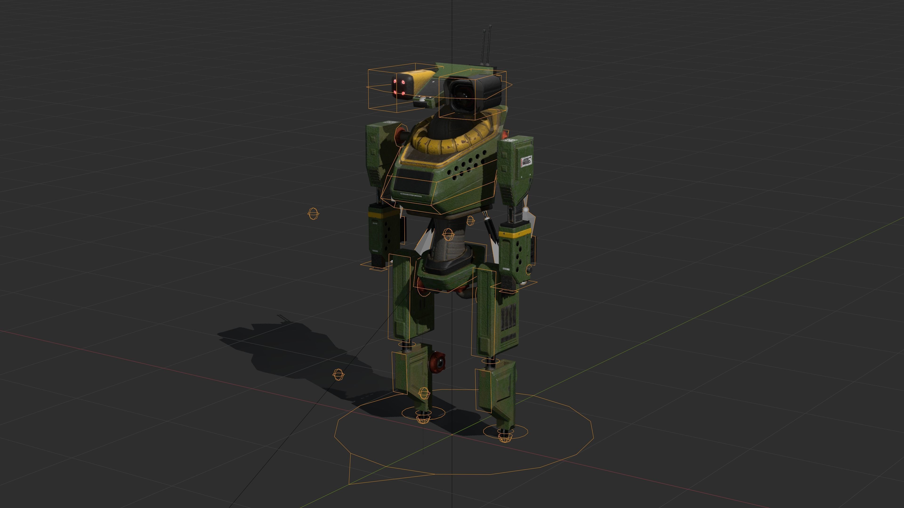 Juggernaut Humanoid Robot - Game Ready Low-poly - Animated Low-poly 3D model_6