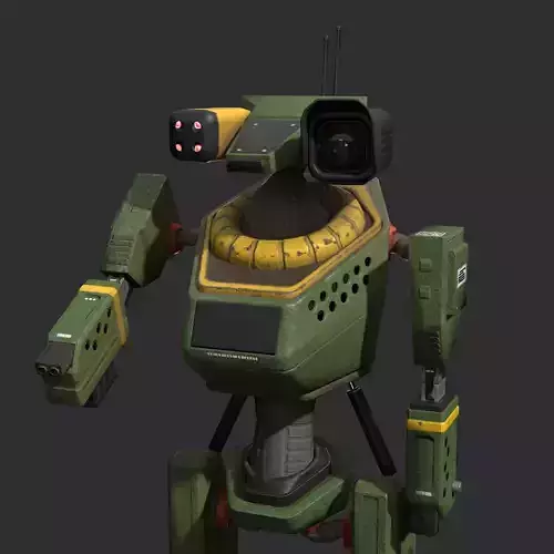 Juggernaut Humanoid Robot - Game Ready Low-poly - Animated Low-poly 3D model