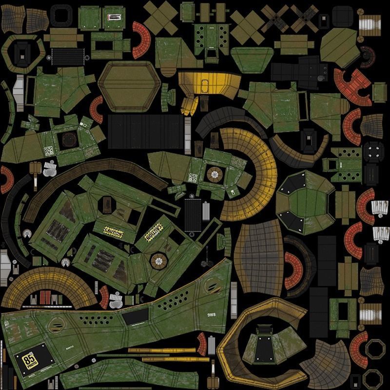 Juggernaut Humanoid Robot - Game Ready Low-poly - Animated Low-poly 3D model_13