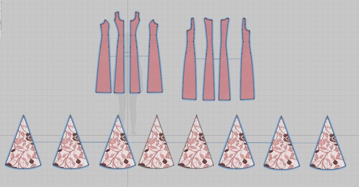 28 godet dress pattern 3D print model_5