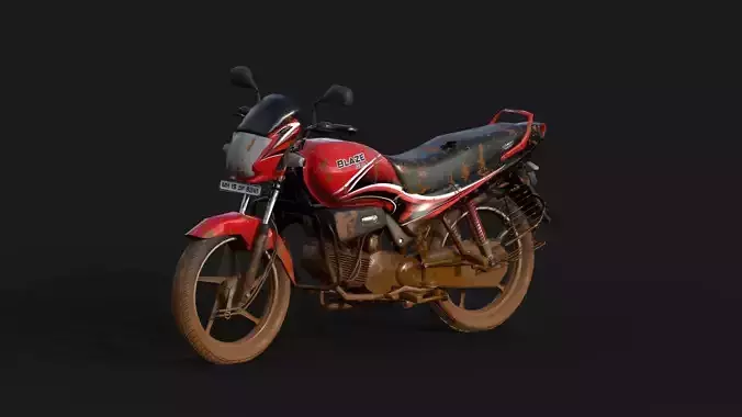 Indian Bike PBR material Model