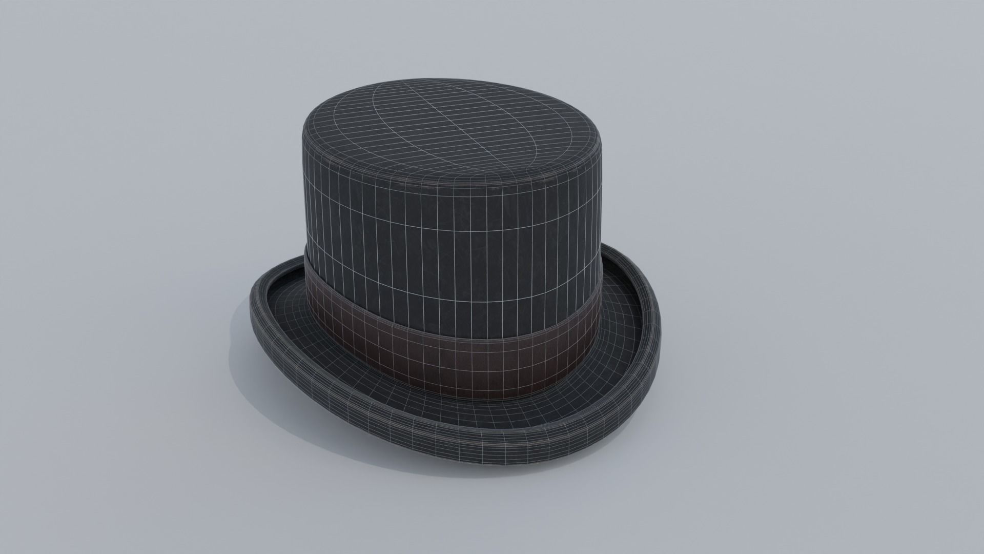 Top hat 3D models  Low-poly 3D model_5