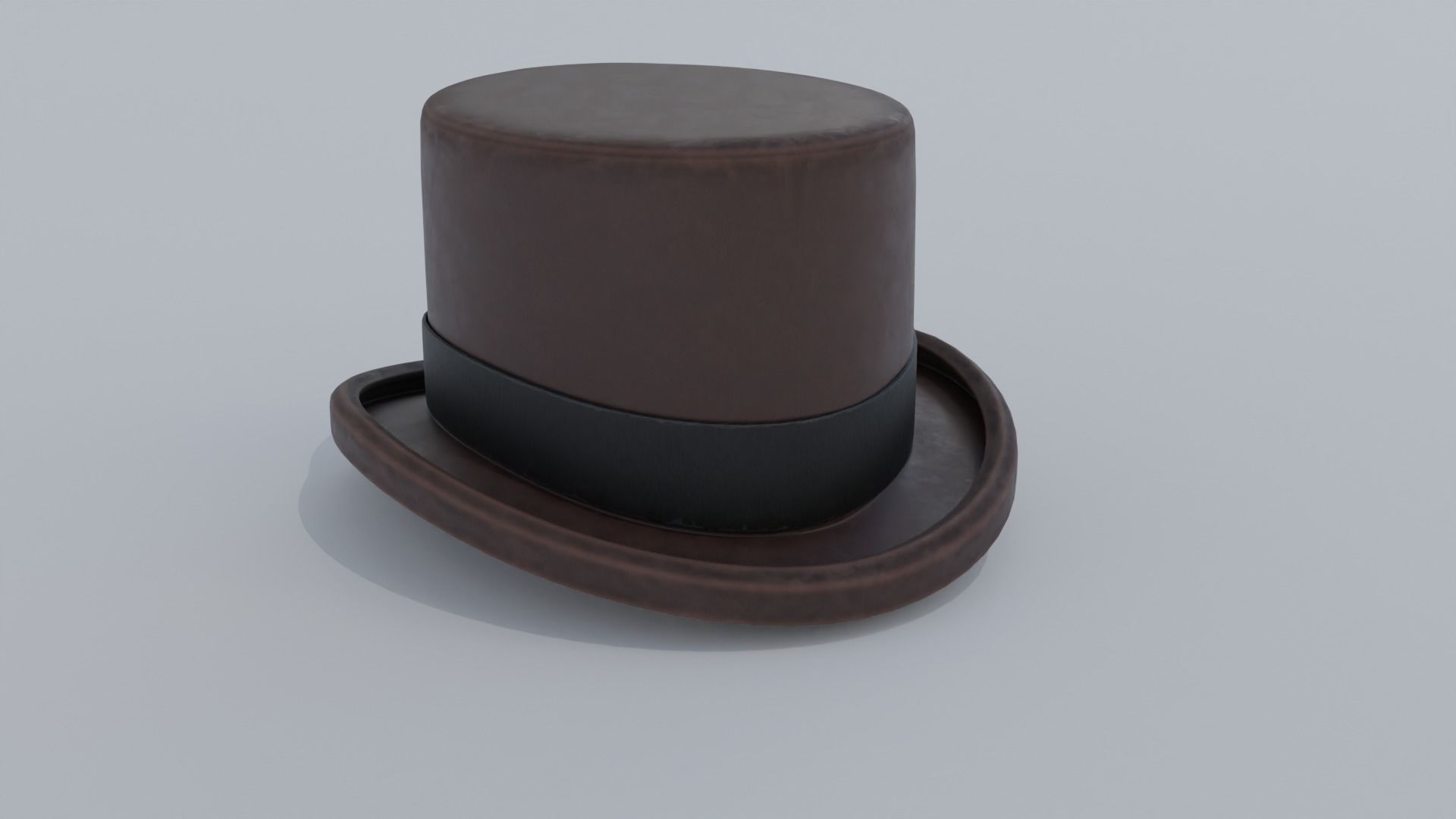 Top hat 3D models  Low-poly 3D model_3