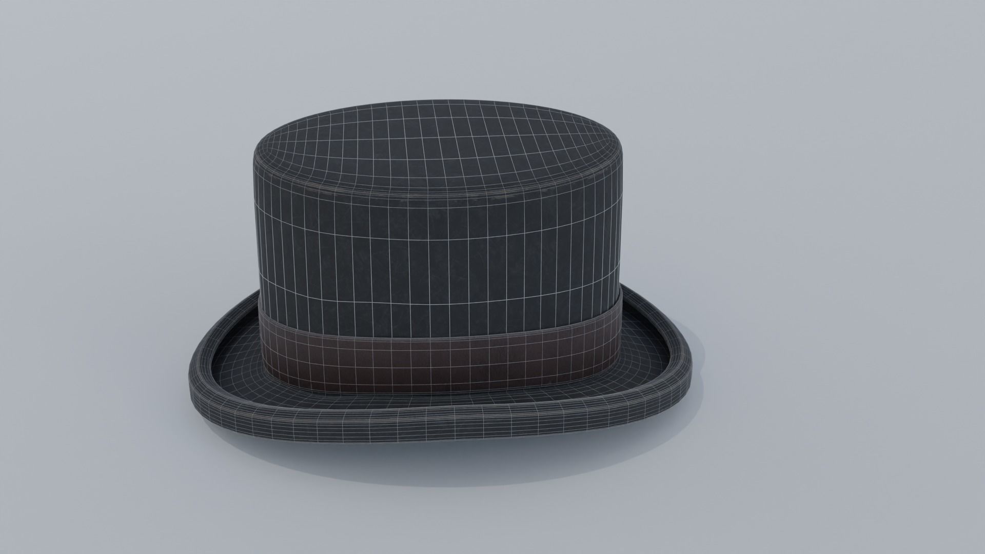 Top hat 3D models  Low-poly 3D model_6