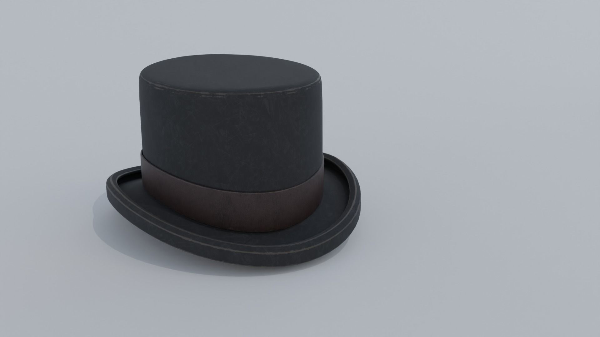 Top hat 3D models  Low-poly 3D model_2