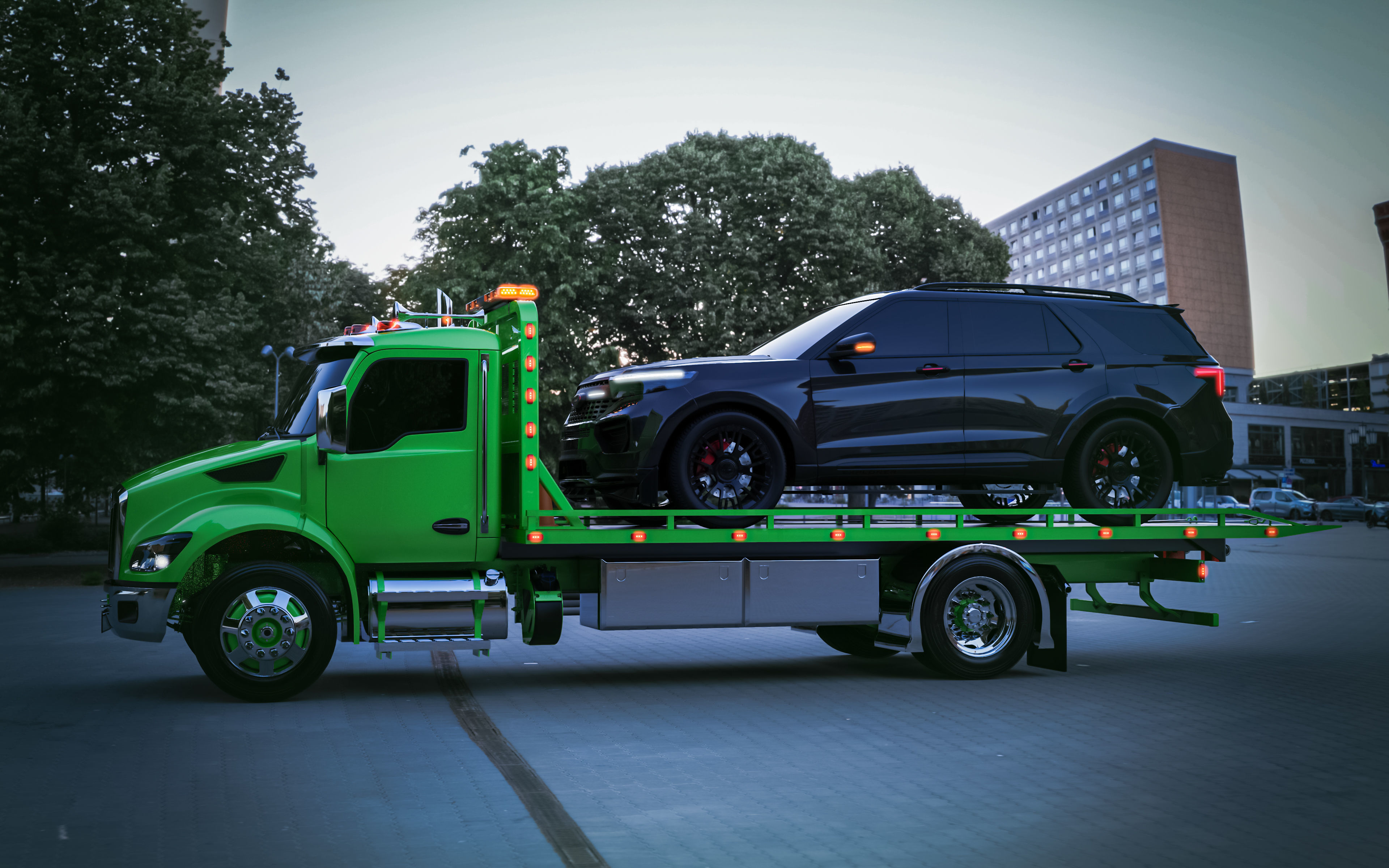 Peterbilt 537 2022 Tow Truck  3D model_5