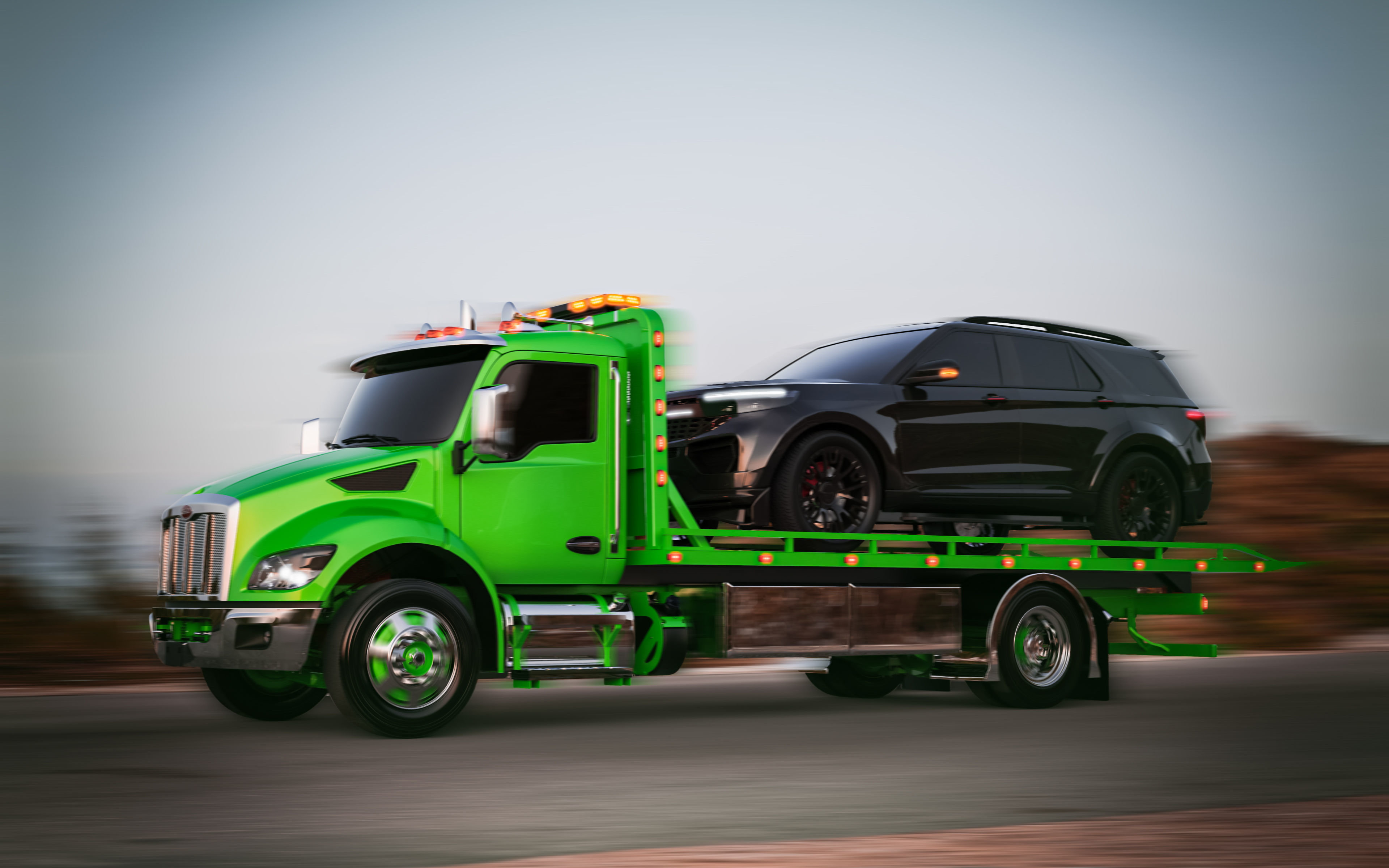 Peterbilt 537 2022 Tow Truck  3D model_2