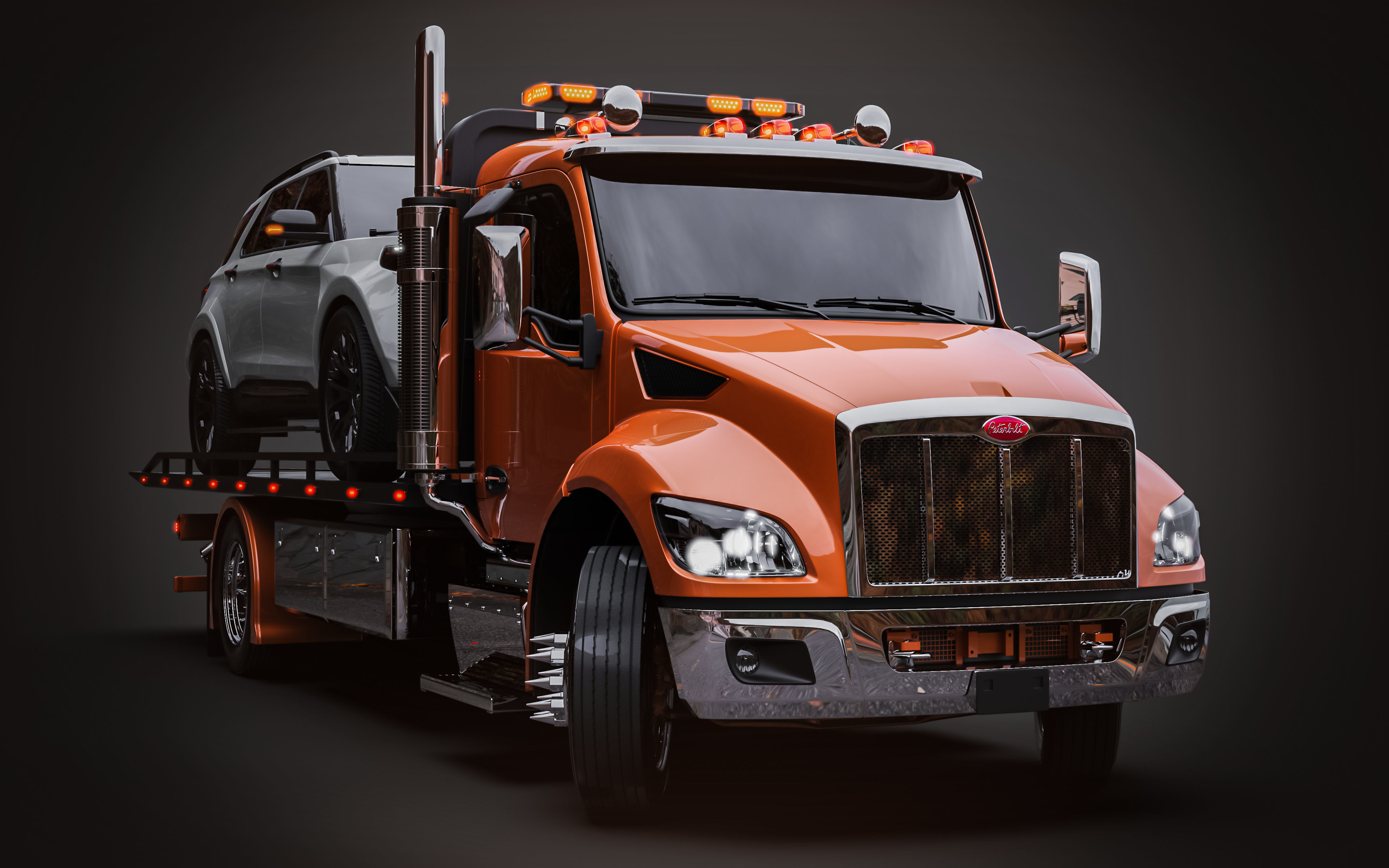 Peterbilt 537 2022 Tow Truck  3D model_1