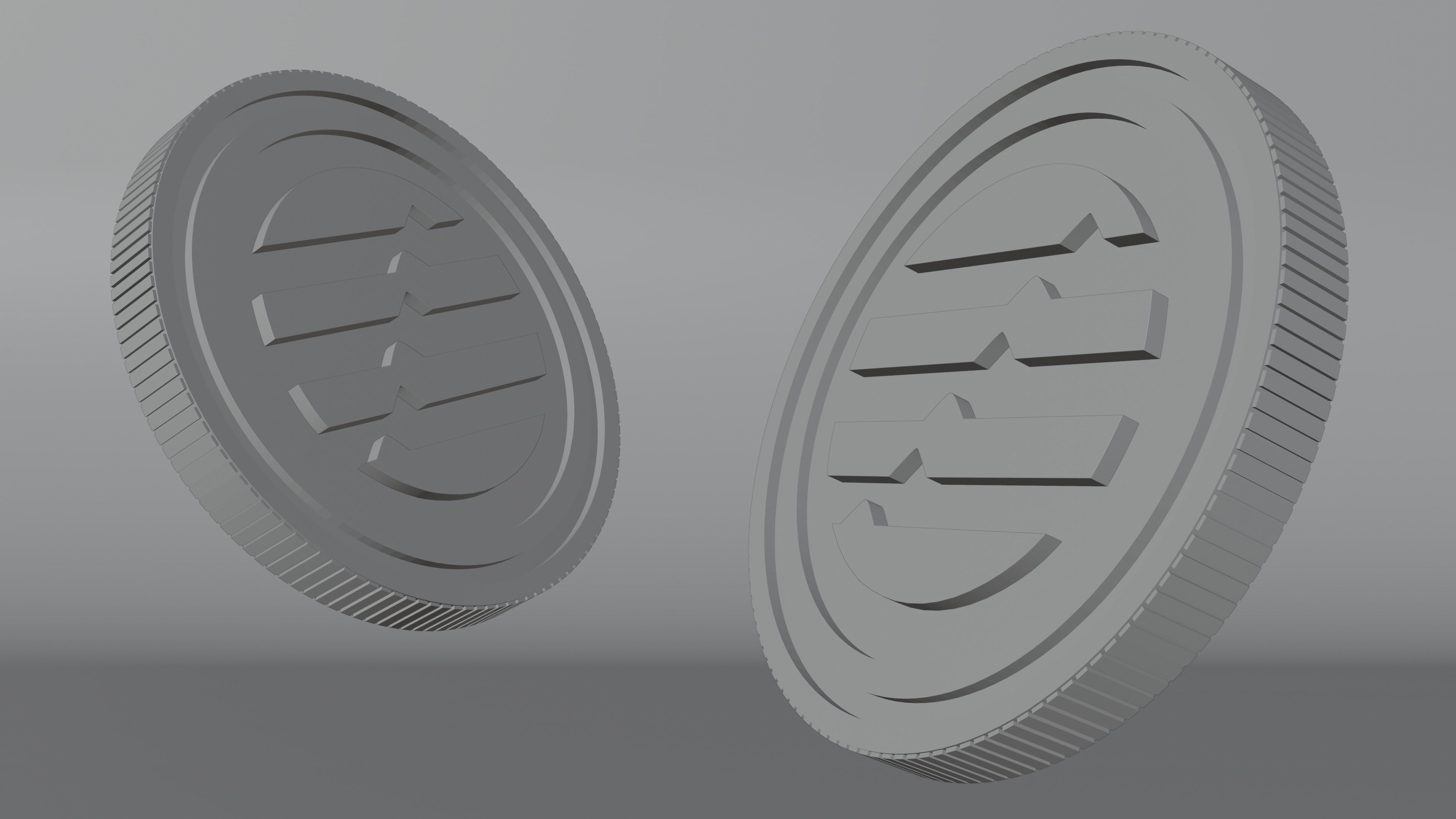 Aptos Coin 3D Model 3D model_4