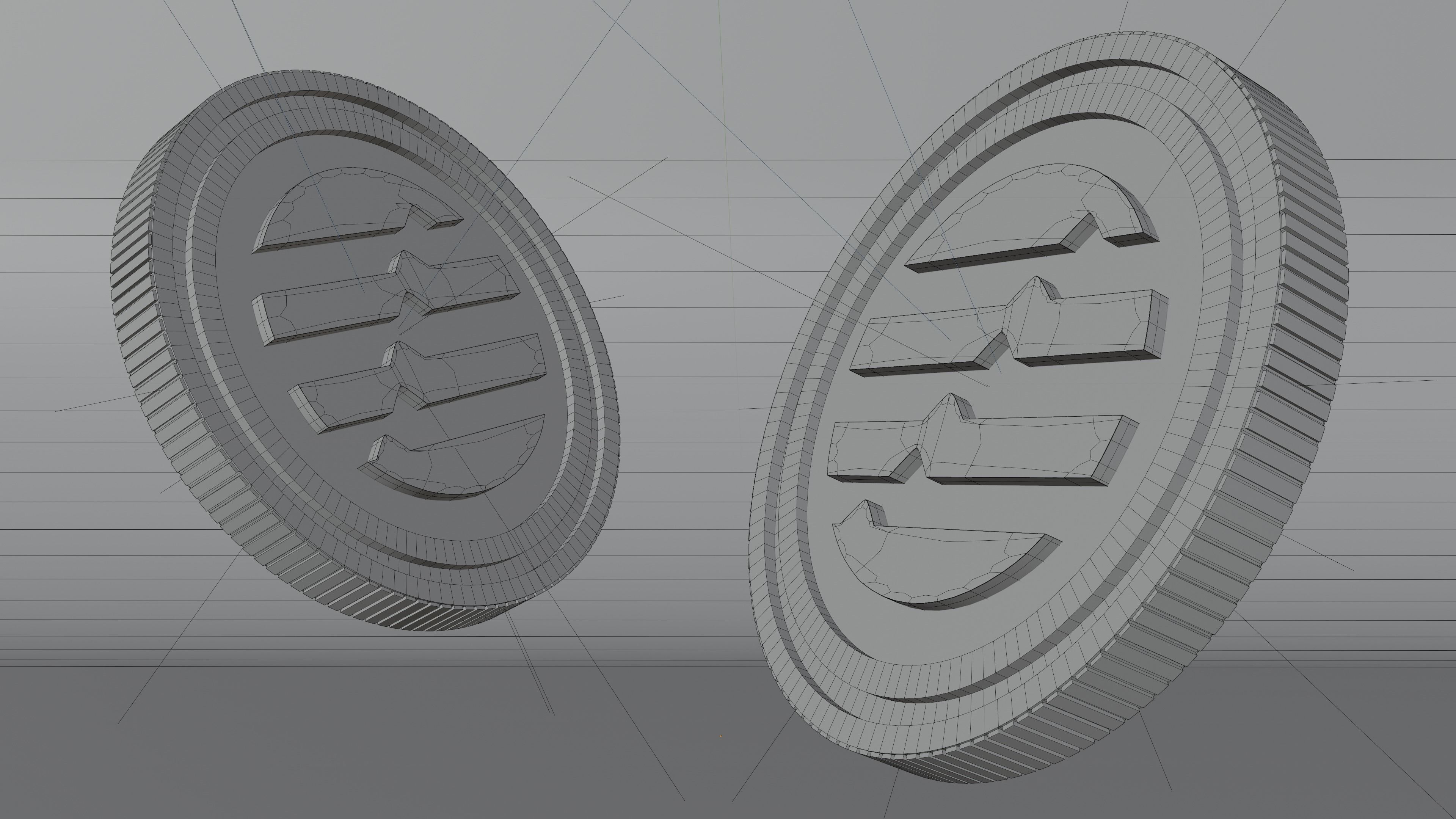 Aptos Coin 3D Model 3D model_2