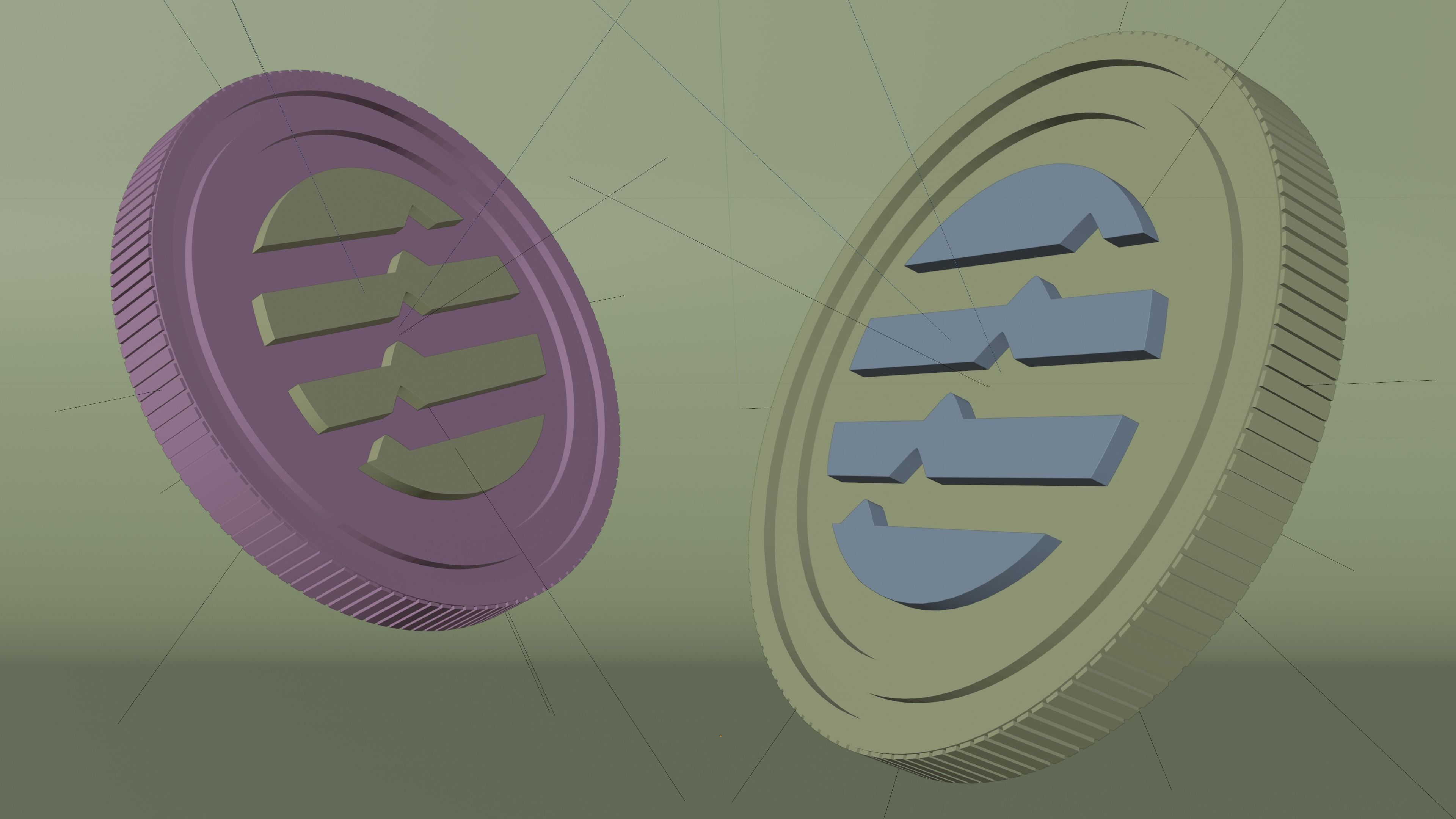 Aptos Coin 3D Model 3D model_1