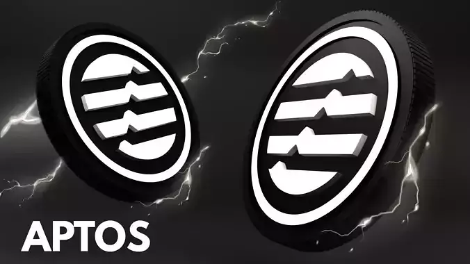 Aptos Coin 3D Model 3D model Aptos Coin 3D Model 3D model