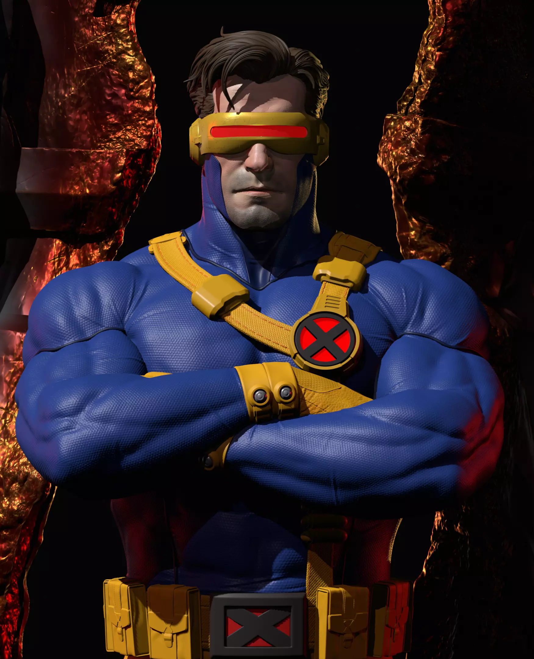 Cyclops X-Men 3d print model 3D print model