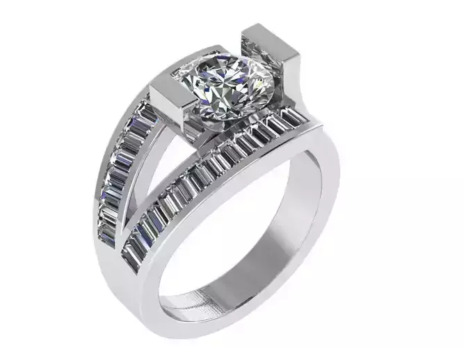 Round Diamond Ring 1203