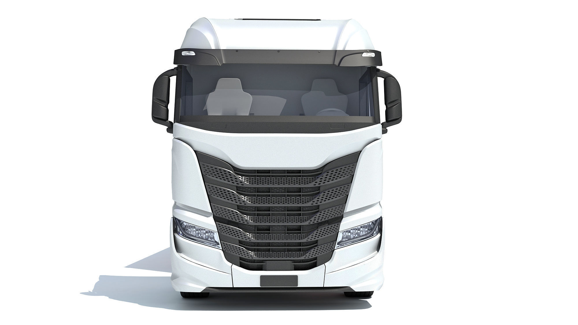 Animal Transporter Truck and Trailer 3D model_10