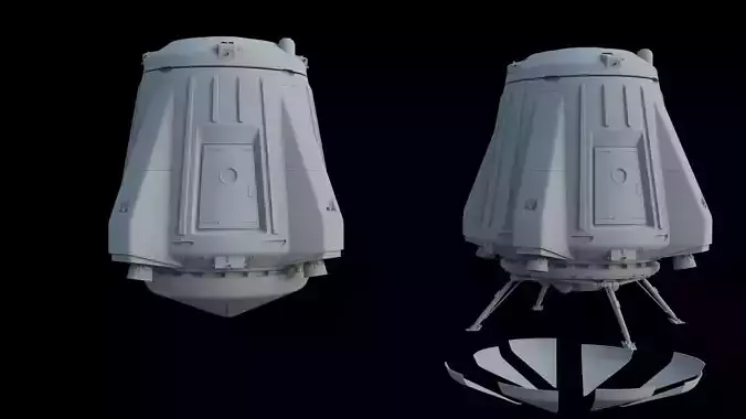 Sci Fi Landing module - Escape Pod