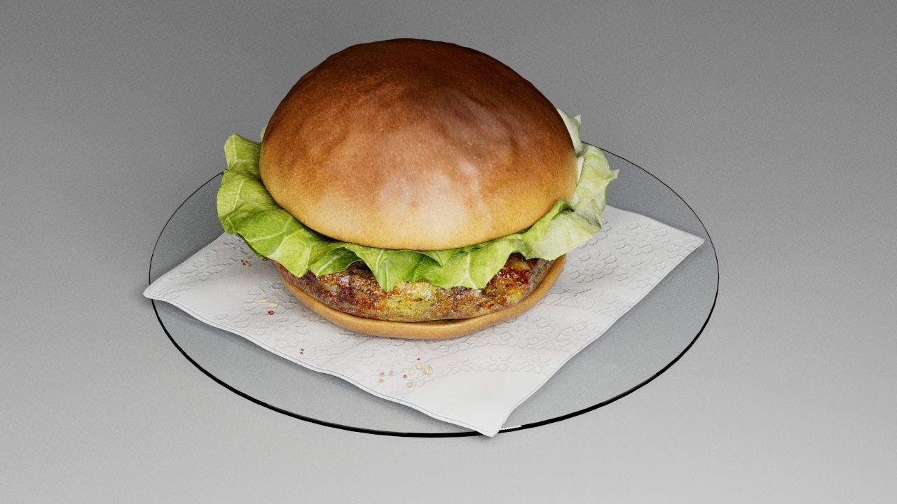 Hamburger classic  3D model_18