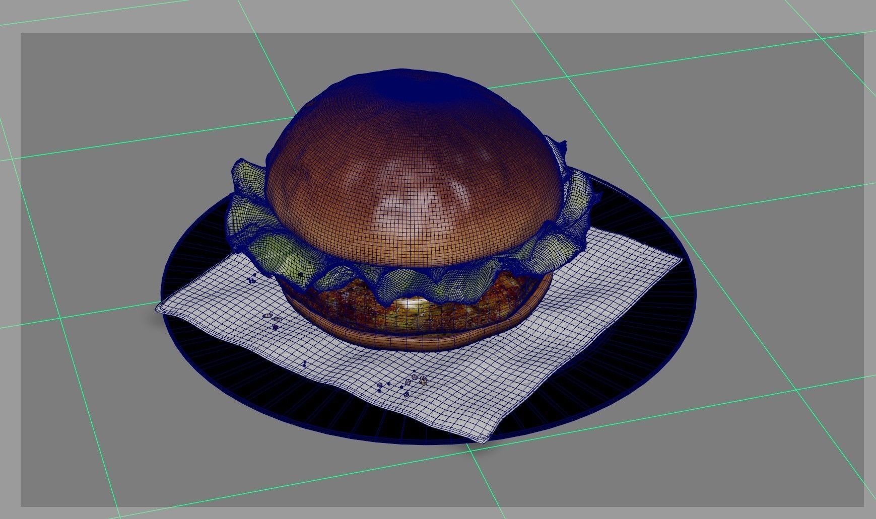 Hamburger classic  3D model_25