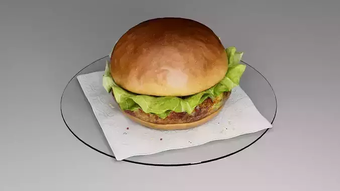 Hamburger classic  3D model