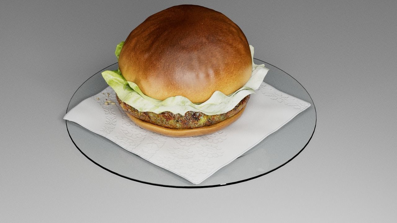 Hamburger classic  3D model_13