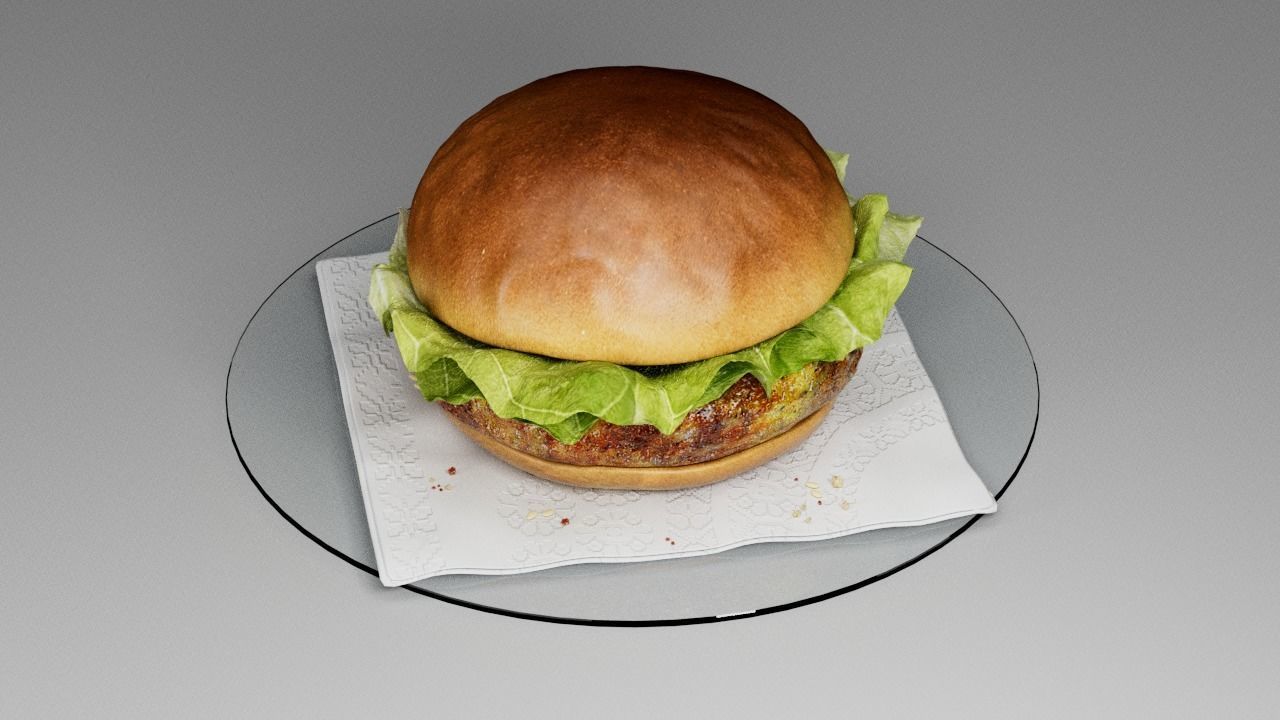 Hamburger classic  3D model_22