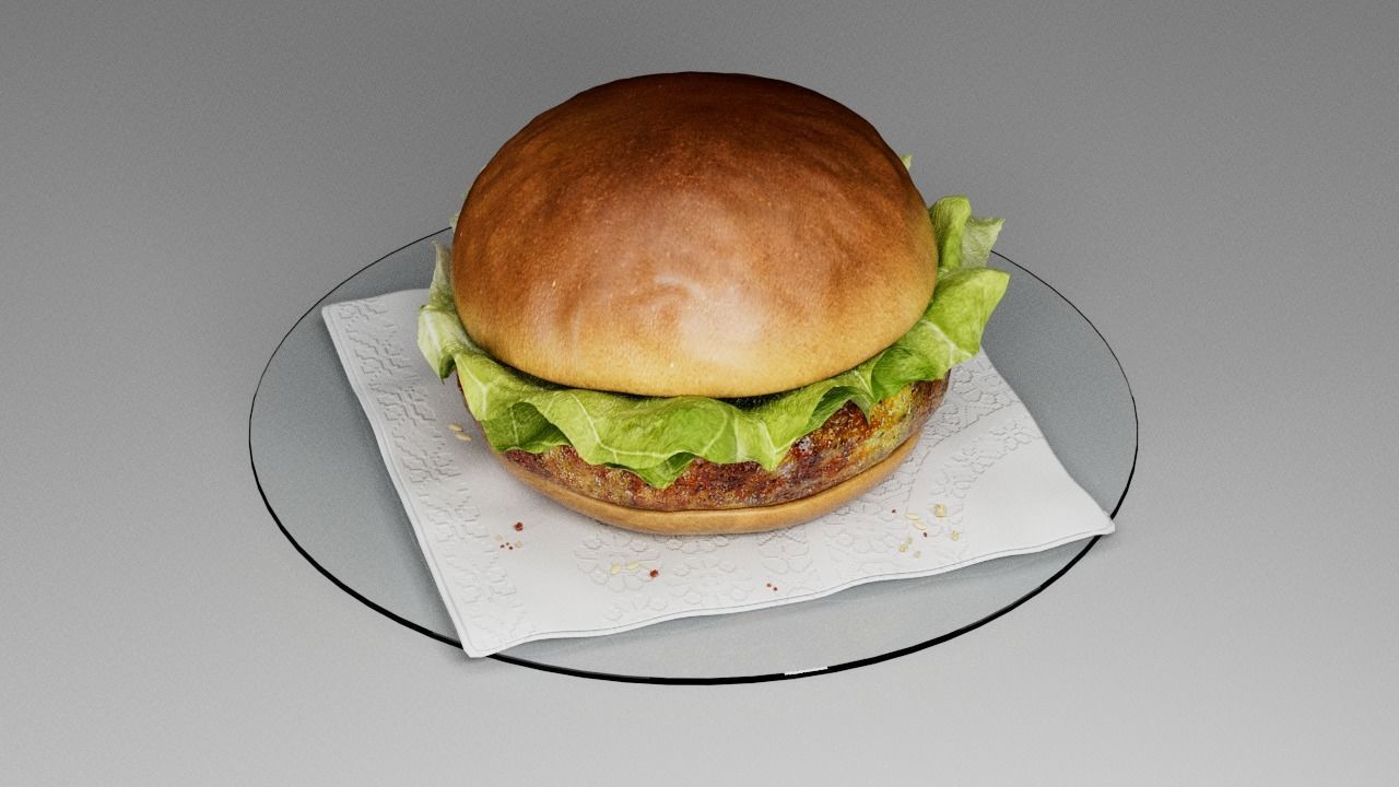 Hamburger classic  3D model_24