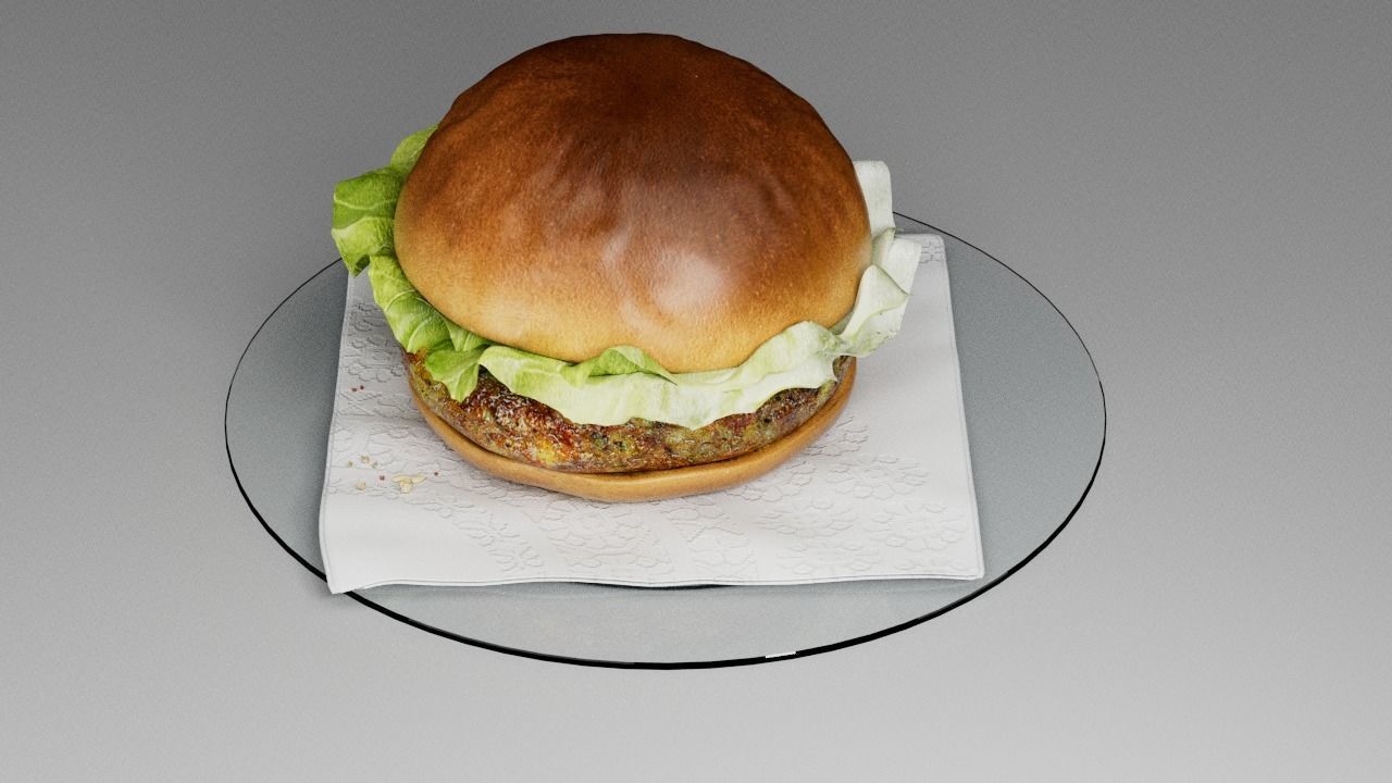 Hamburger classic  3D model_15