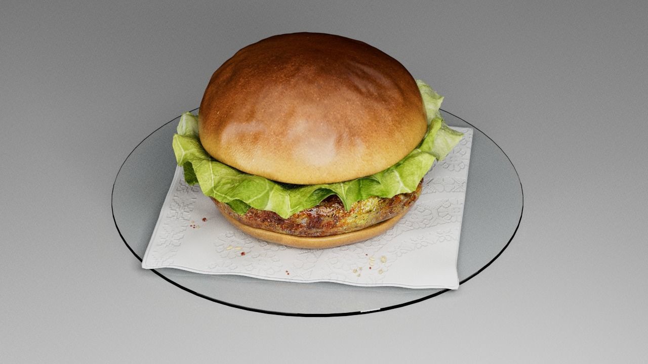 Hamburger classic  3D model_20