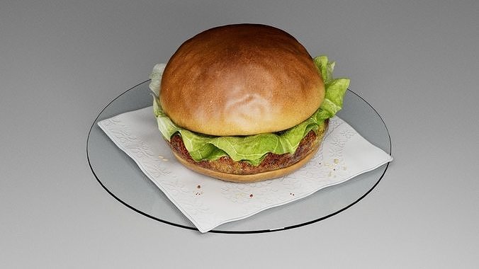 Hamburger classic  3D model 3
